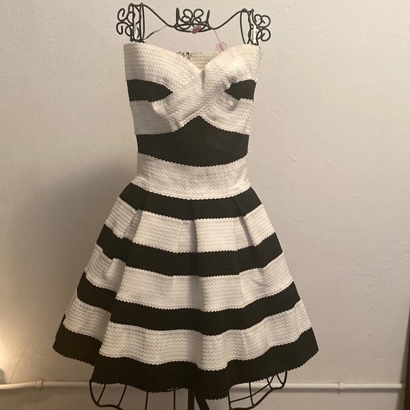 Style & Co. Dresses & Skirts - Cream and black dress